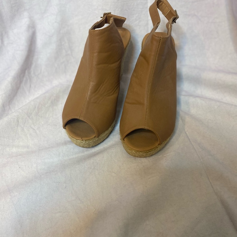 Brown boho style wedge